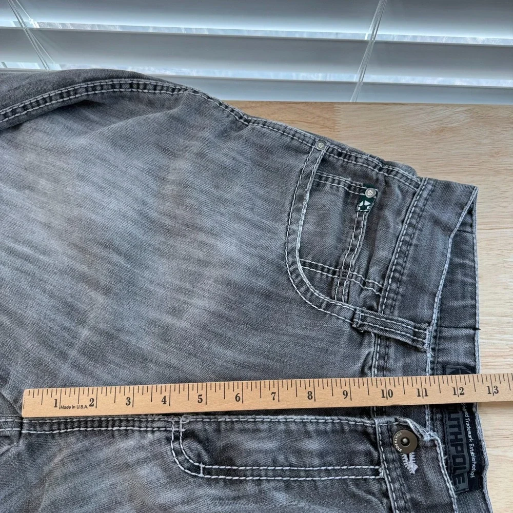 Southpole 5180 Baggy Shorts Men's Gray‎ Denim Mid-Rise Pockets Classic - 32 Y2K